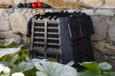 Multi kompostér pre záhradný plast 480L čierny JIPOS